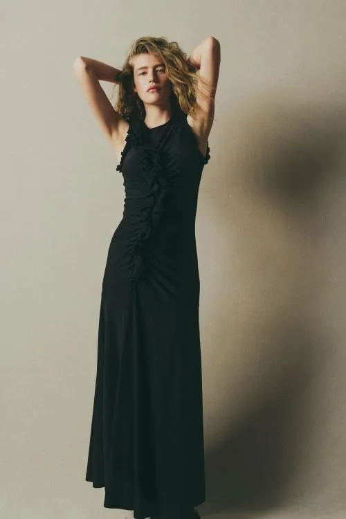 Dresses Women Ulla Johnson Bendetta Dress Noir Dresses Women Ulla Johnson Bendetta Dress Noir