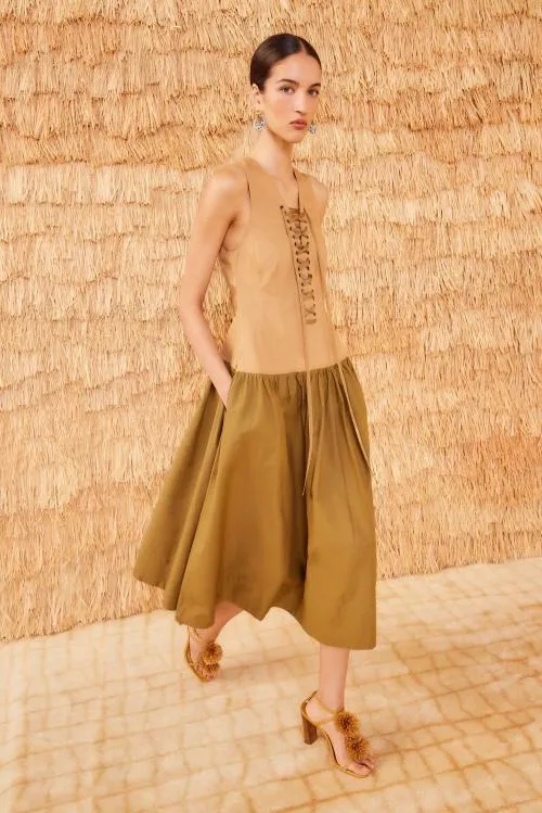 Dresses Women Ulla Johnson Denia Dress Sahara Colorblock