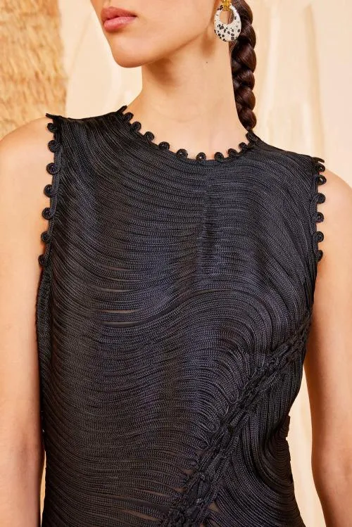Dresses Women Ulla Johnson Dioni Dress Noir Dresses Women Ulla Johnson Dioni Dress Noir
