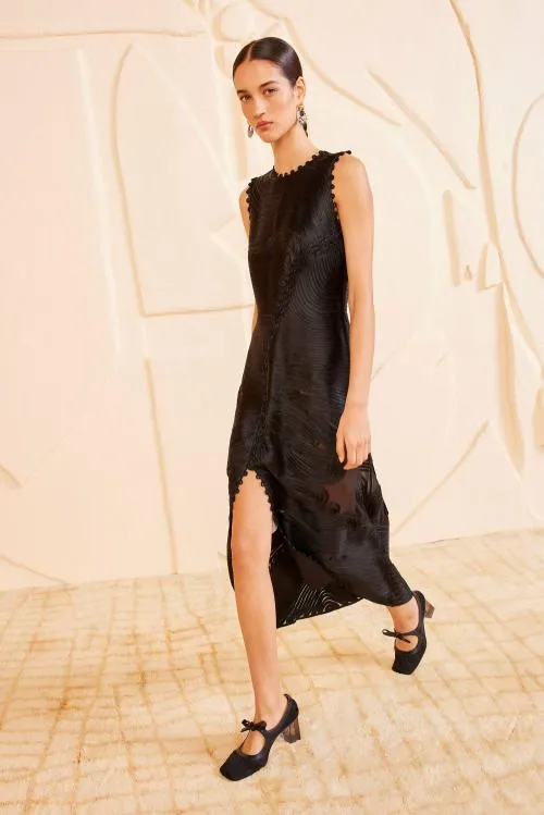 Dresses Women Ulla Johnson Dioni Dress Noir Dresses Women Ulla Johnson Dioni Dress Noir