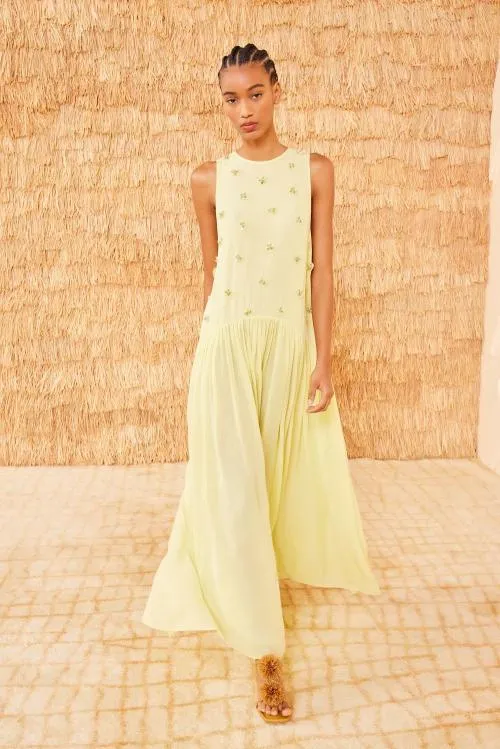 Dresses Women Ulla Johnson Eleni Dress Citron Dresses Women Ulla Johnson Eleni Dress Citron