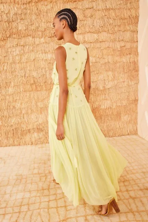 Dresses Women Ulla Johnson Eleni Dress Citron Dresses Women Ulla Johnson Eleni Dress Citron