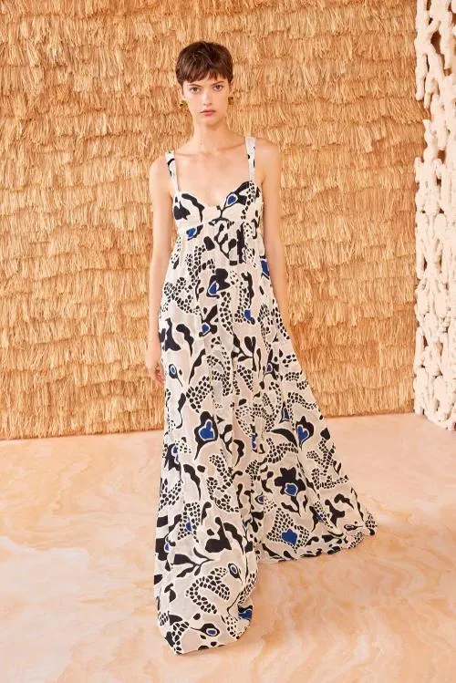 Dresses Women Ulla Johnson Leilani Gown Porcelain Dresses Women Ulla Johnson Leilani Gown Porcelain