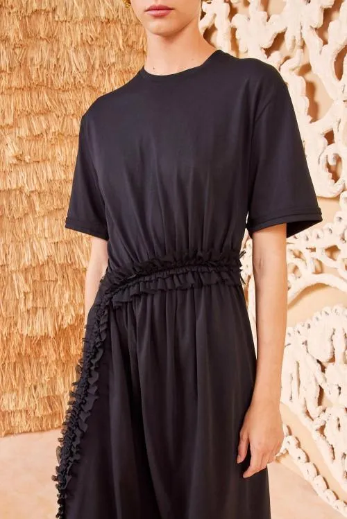 Dresses Women Ulla Johnson Lilia Dress Noir Dresses Women Ulla Johnson Lilia Dress Noir