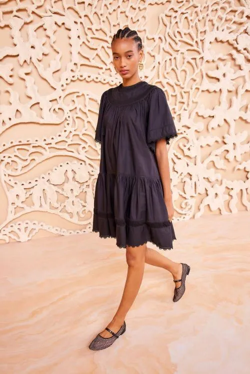 Dresses Women Ulla Johnson Oumi Dress Noir Dresses Women Ulla Johnson Oumi Dress Noir
