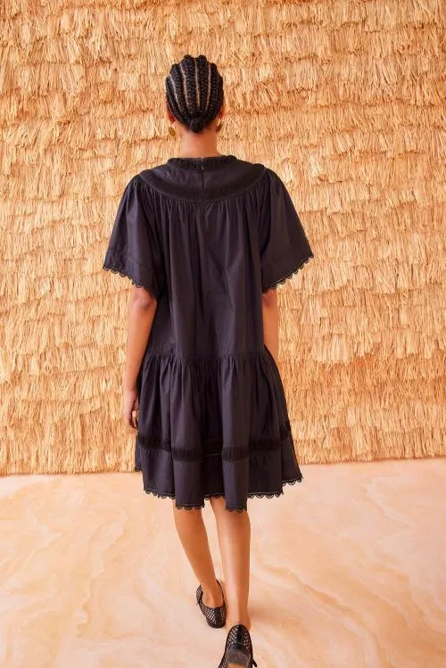 Dresses Women Ulla Johnson Oumi Dress Noir Dresses Women Ulla Johnson Oumi Dress Noir