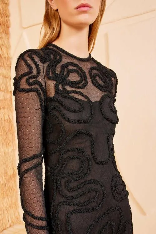 Dresses Women Ulla Johnson Valentina Dress Noir Dresses Women Ulla Johnson Valentina Dress Noir