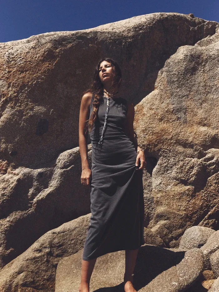 Dresses Women Vintage Black Pia Dress XRENA Dresses Women Vintage Black Pia Dress XRENA