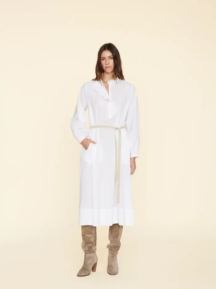 Dresses XRENA Women White Caspy Dress Dresses XRENA Women White Caspy Dress