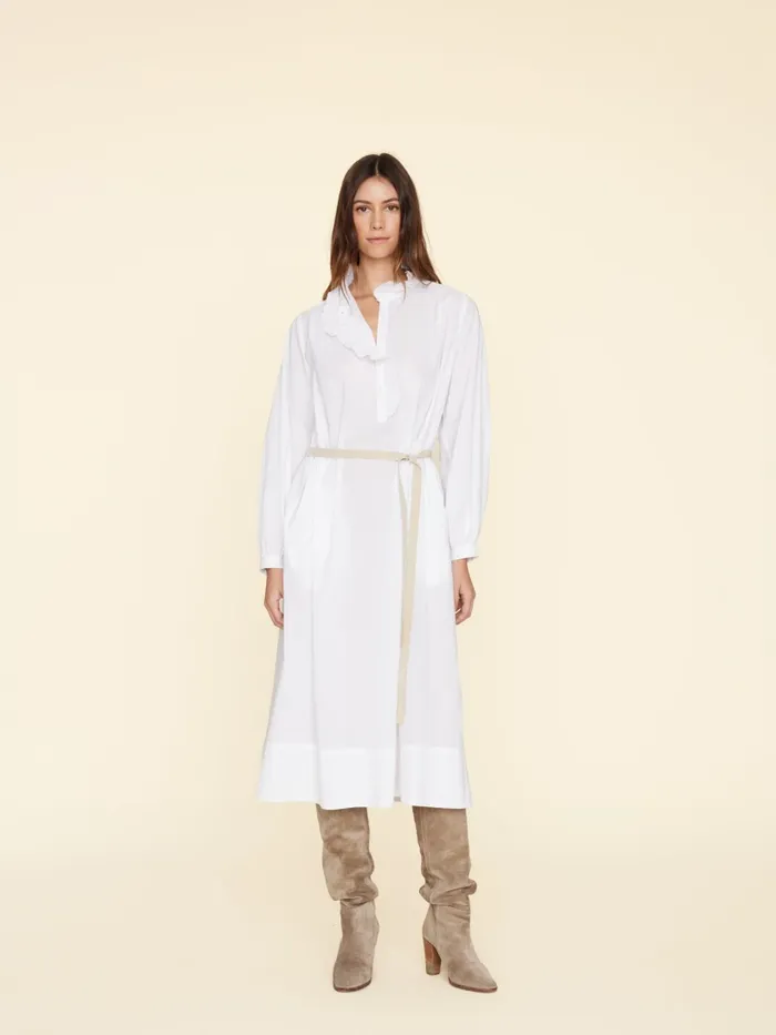 Dresses XRENA Women White Caspy Dress Dresses XRENA Women White Caspy Dress