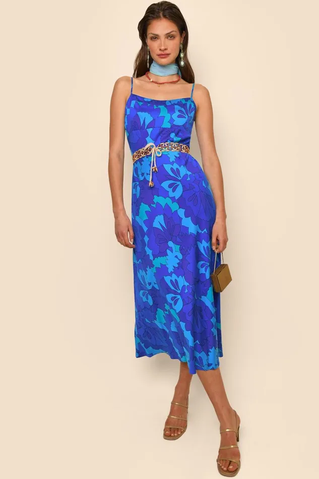 Dulcia Looking Glass Blue Women RIXO Dresses