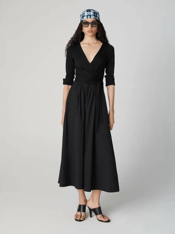 DVF Dresses Ballerina Dress Black 8211 Women
