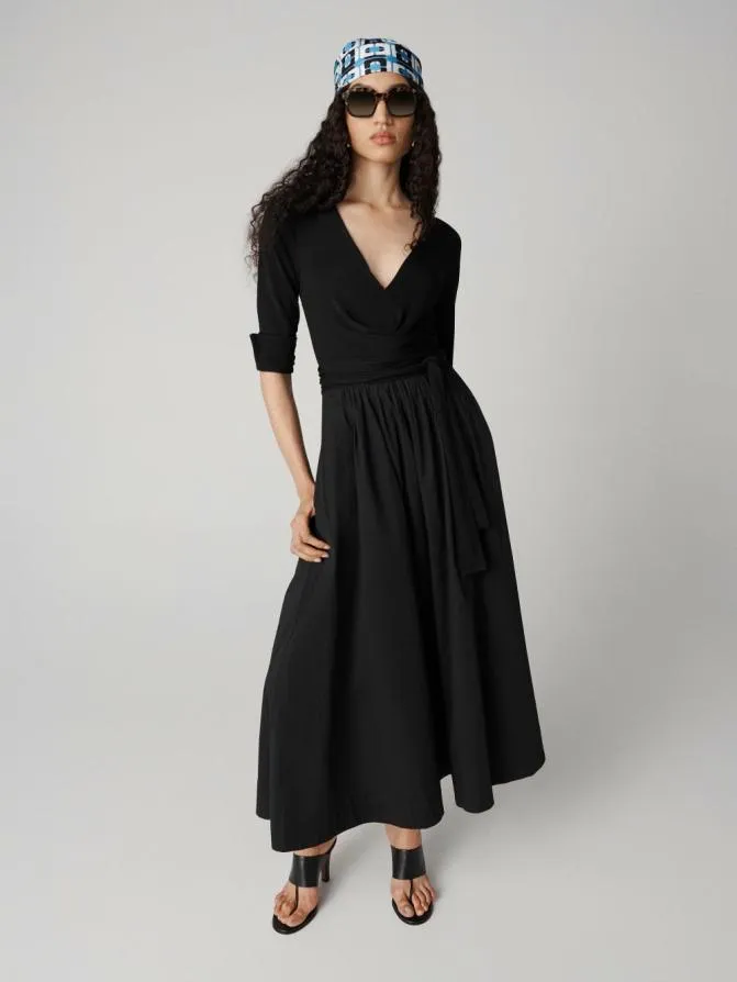 DVF Dresses Ballerina Dress Black 8211 Women