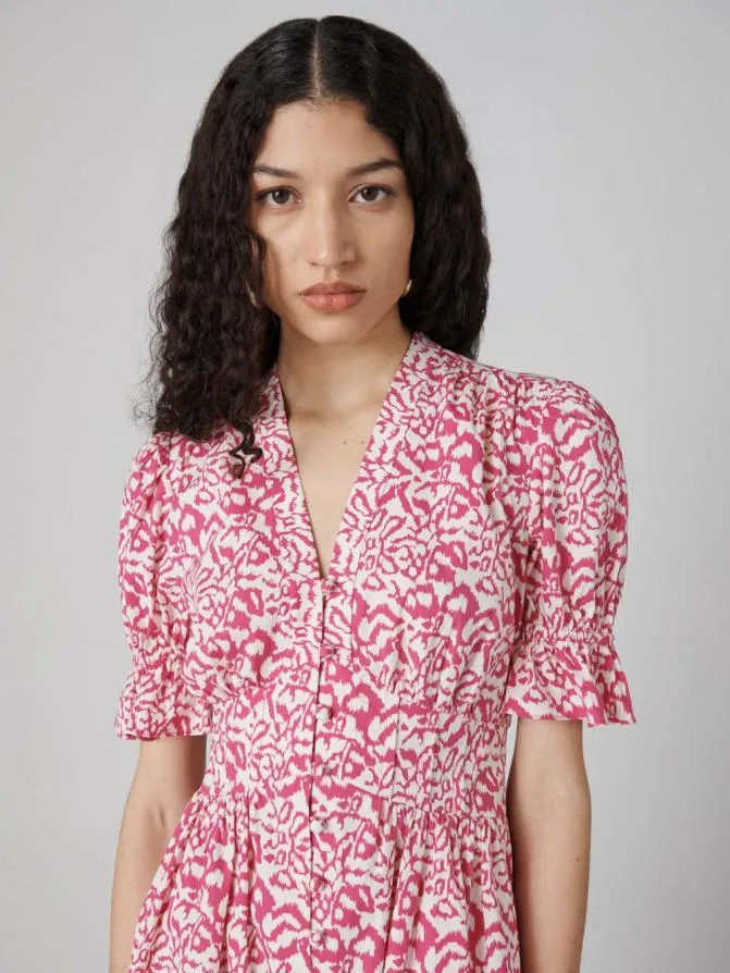 DVF Dresses Erica Dress Tiny Kupang Pink 8211 Women