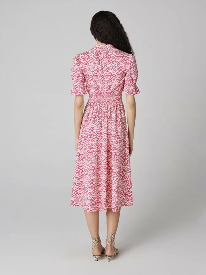 DVF Dresses Erica Dress Tiny Kupang Pink 8211 Women