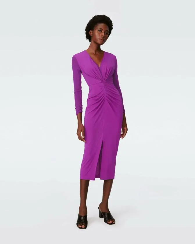 DVF Dresses Hades Dress Purple Wine 8211 Women