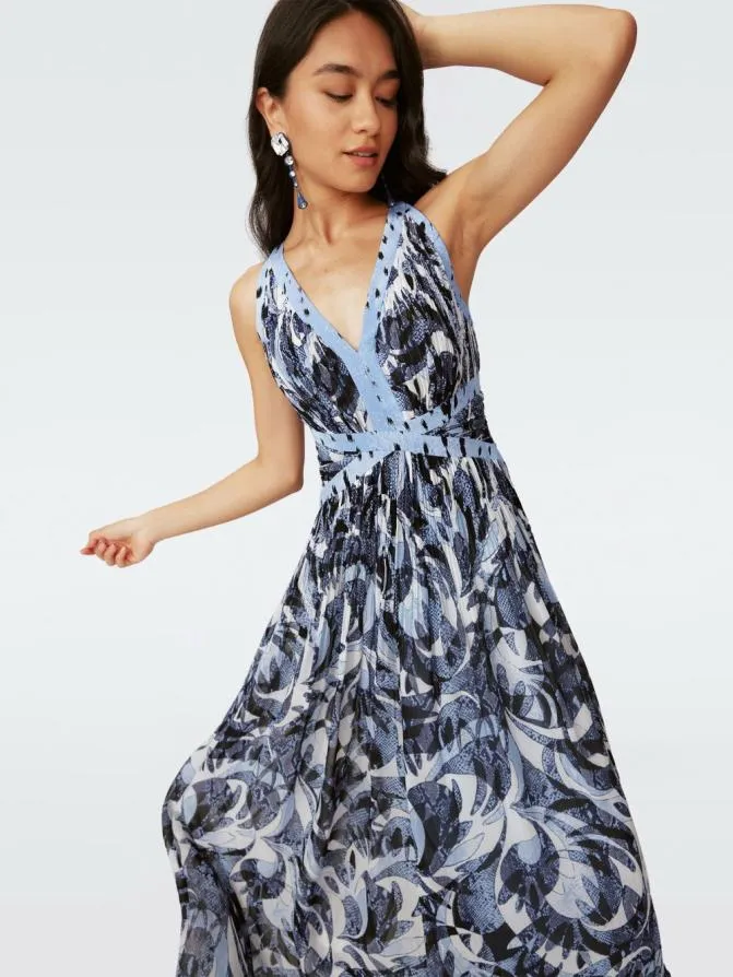 DVF Dresses Levada Dress Huge Serpent Dance 8211 Women