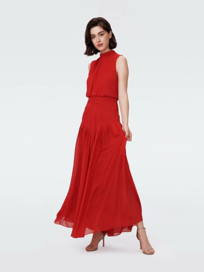 DVF Dresses Menon Dress Magenta 8211 Women