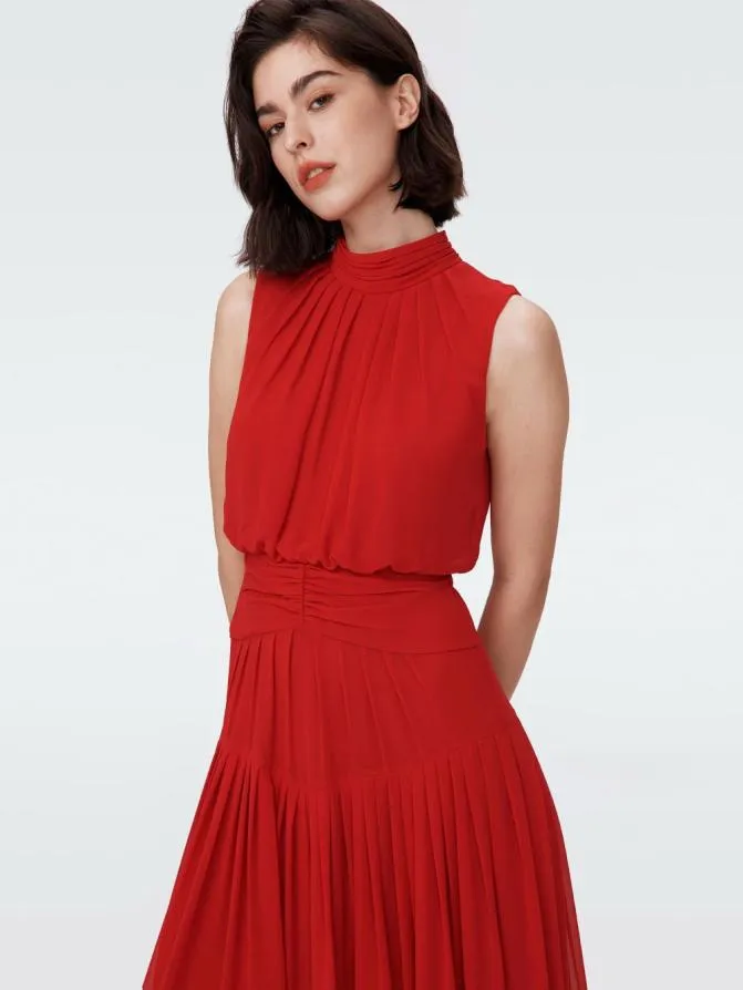 DVF Dresses Menon Dress Magenta 8211 Women DVF Dresses Menon Dress Magenta 8211 Women