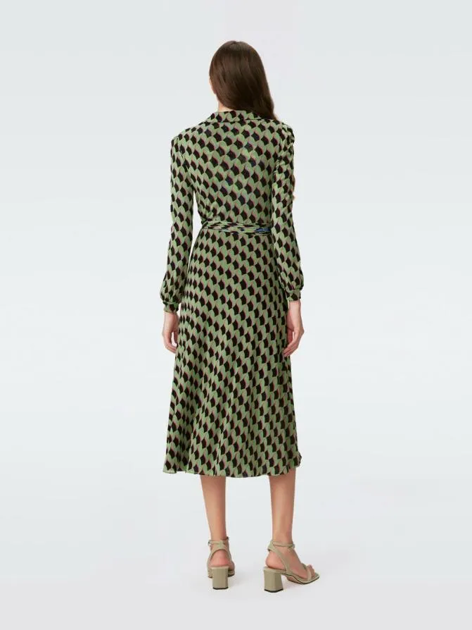 DVF Dresses Phoenix Reversible Mesh Wrap Dress Final Act Floral Multi And Bird Weave Green 8211 Women DVF Dresses Phoenix Reversible Mesh Wrap Dress Final Act Floral Multi And Bird Weave Green 8211 Women