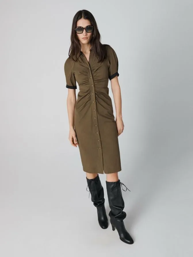 DVF Dresses Sheskita Dress Dark Olive 8211 Women