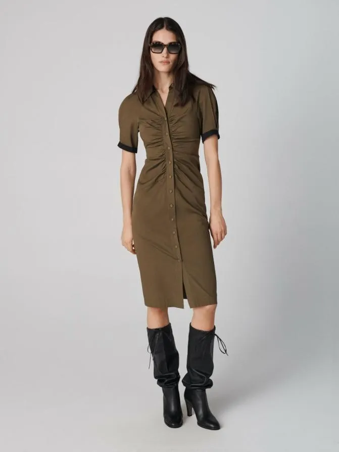 DVF Dresses Sheskita Dress Dark Olive 8211 Women