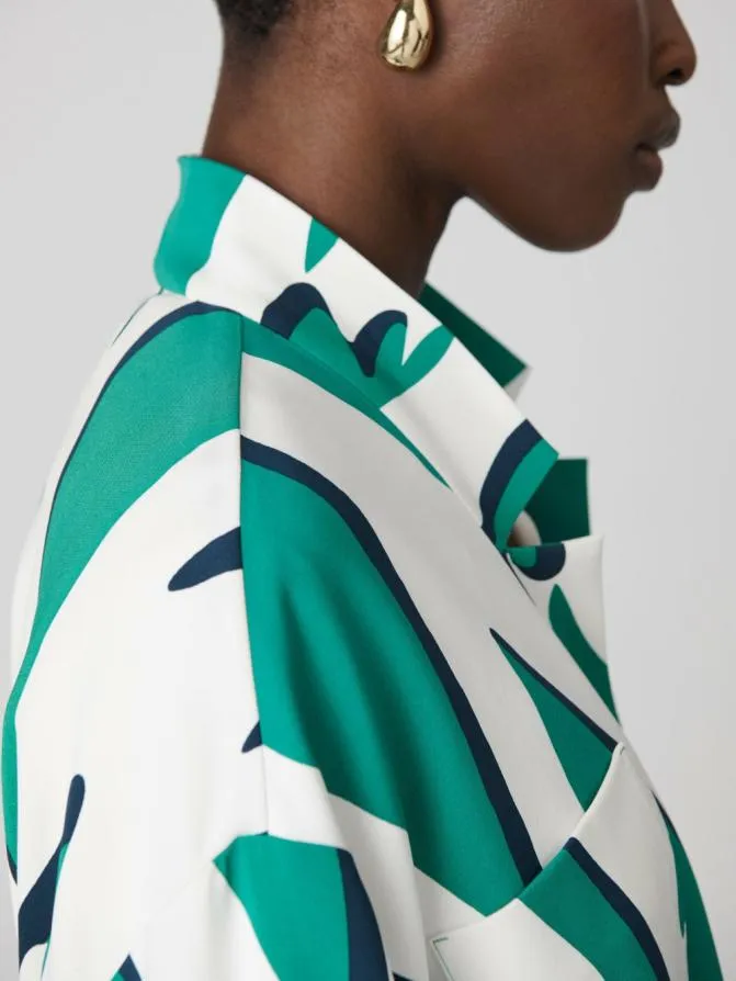 DVF Jackets and Coats Liliane Jacket Giant Shadow Twigs Green 8211 Women