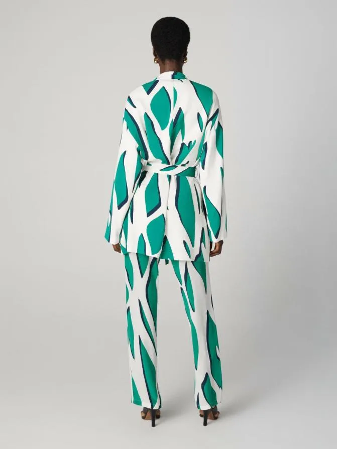 DVF Jackets and Coats Liliane Jacket Giant Shadow Twigs Green 8211 Women