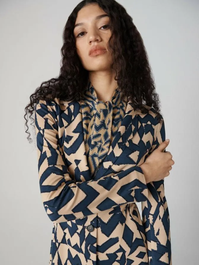 DVF Jackets and Coats Ophelia Jacket Troy Maze Beige 8211 Women