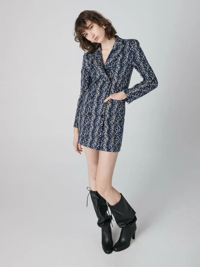 DVF Jackets and Coats Virginia Jacket Como Tweed 8211 Women