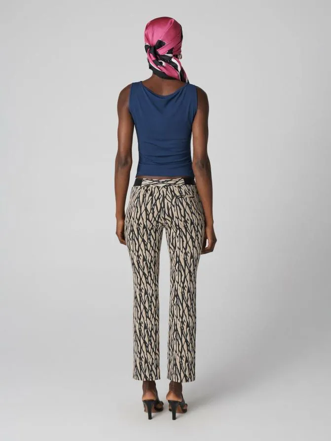 DVF Pants and Shorts Calliope Pants Tiny Shadow Twigs Warm Sand 8211 Women
