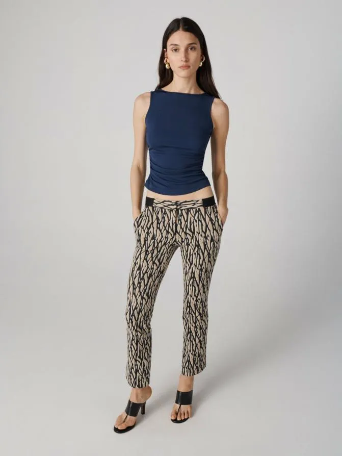 DVF Pants and Shorts Calliope Pants Tiny Shadow Twigs Warm Sand 8211 Women