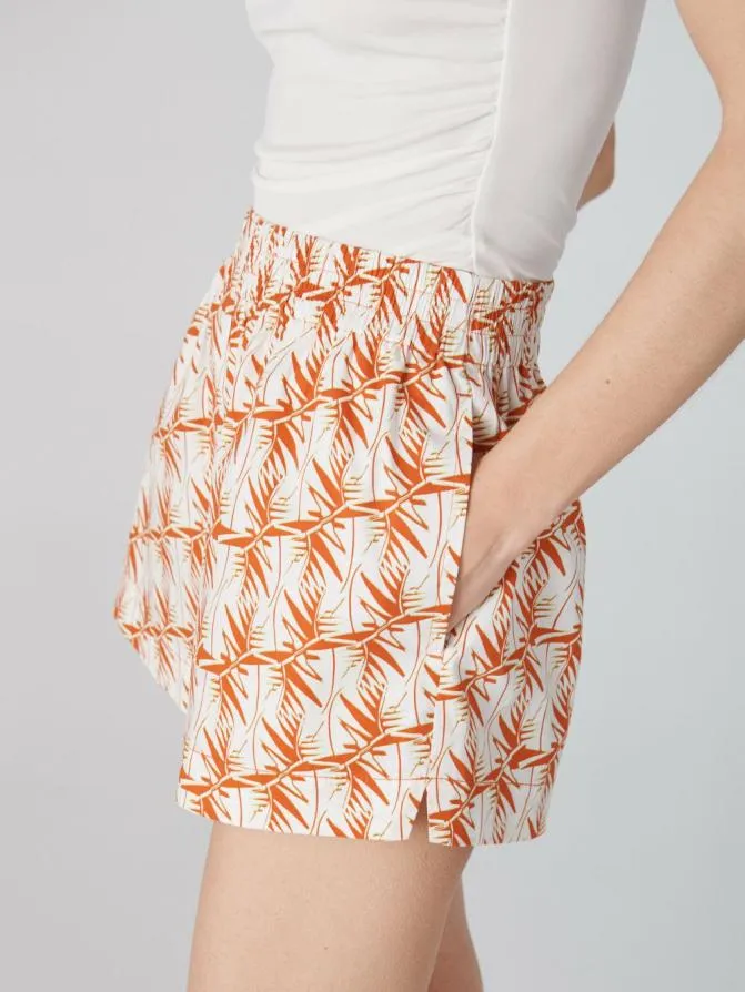 DVF Pants and Shorts Laila Shorts Palm Geo Orange 8211 Women
