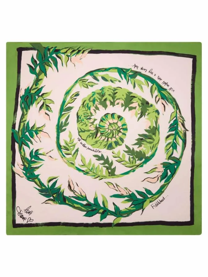 DVF Scarves and Hats Flag Scarf Fiddlehead Scarf 8211 Women