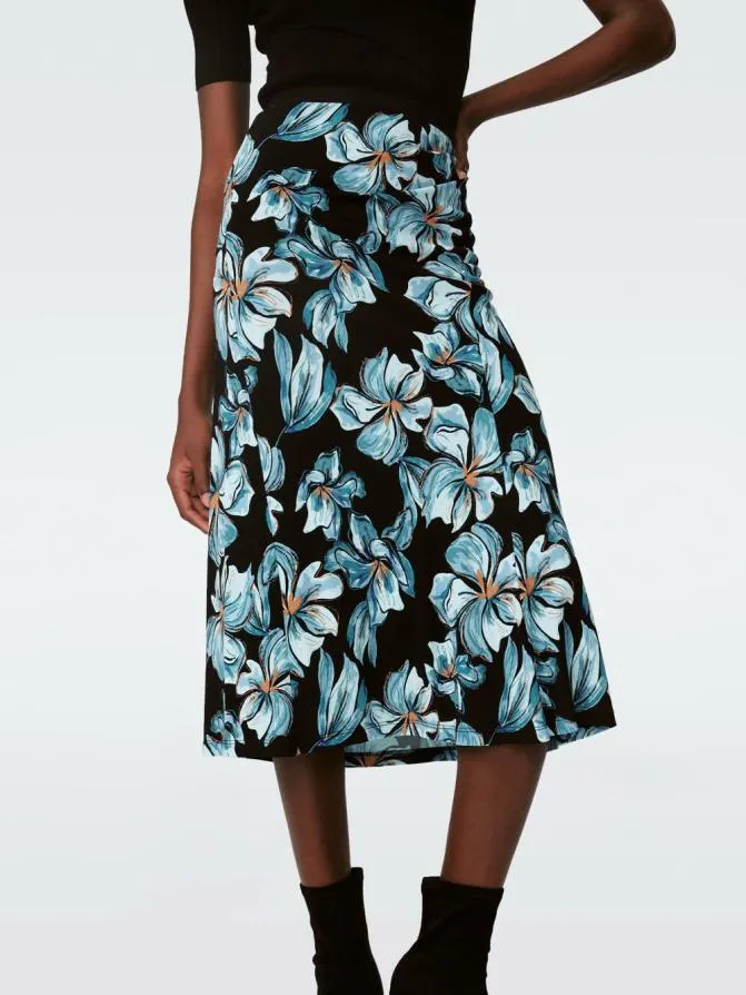 DVF Skirts Whitley Skirt Opera Floral Black 8211 Women