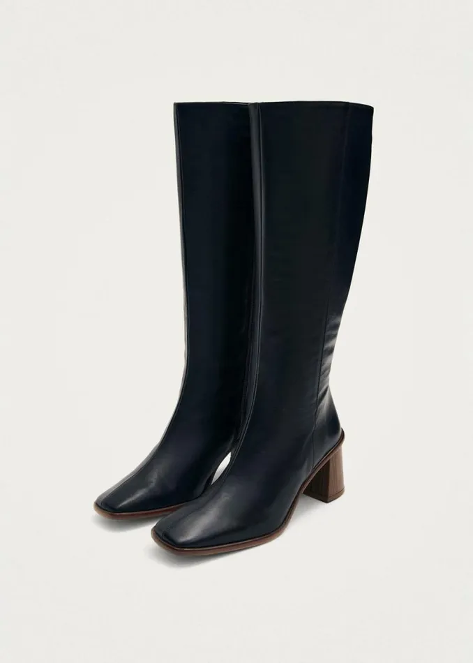 East Black Leather Boots Women ALOHAS Boots