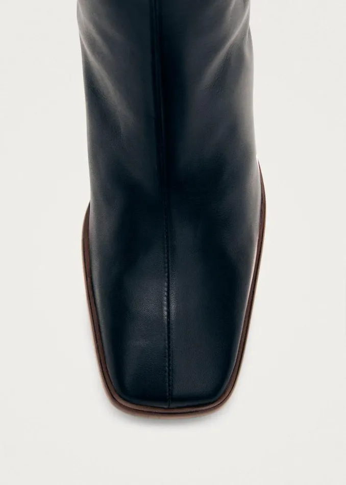 East Black Leather Boots Women ALOHAS Boots