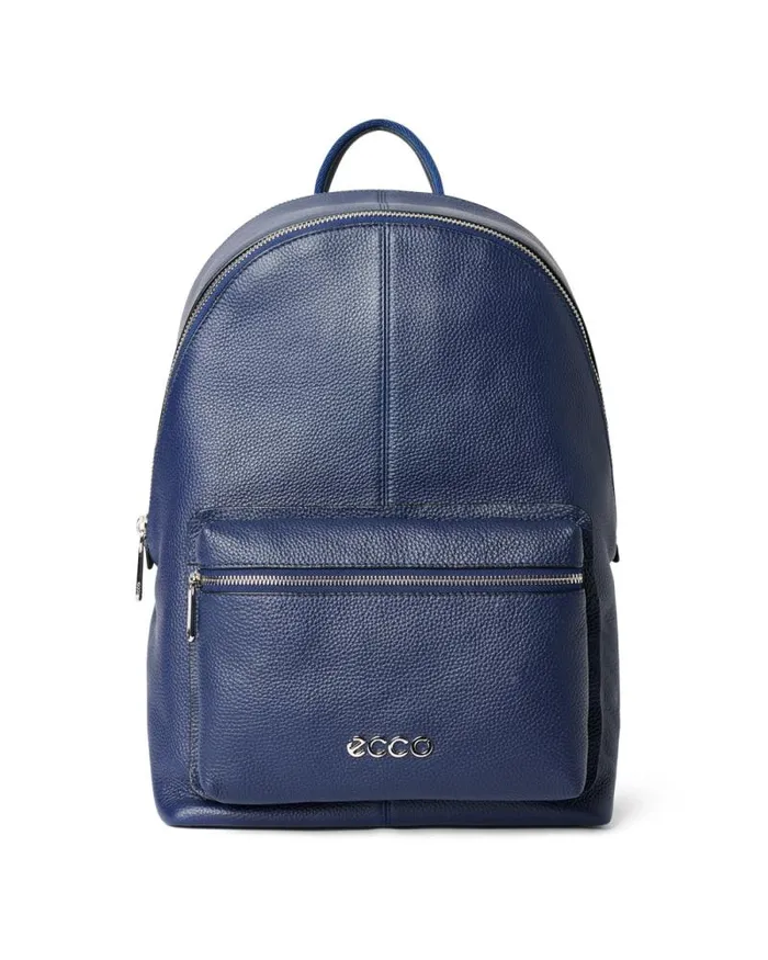 Ecco Backpacks Bags and Accessories ECCO Round Pack Large Soft Pebbled Blue