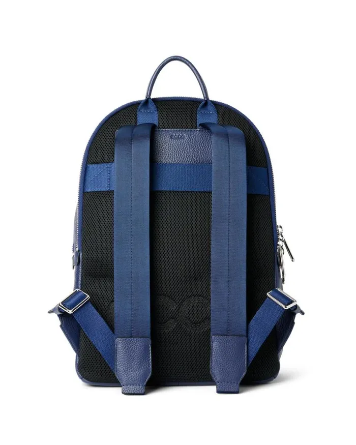 Ecco Backpacks Bags and Accessories ECCO Round Pack Large Soft Pebbled Blue Ecco Backpacks Bags and Accessories ECCO Round Pack Large Soft Pebbled Blue