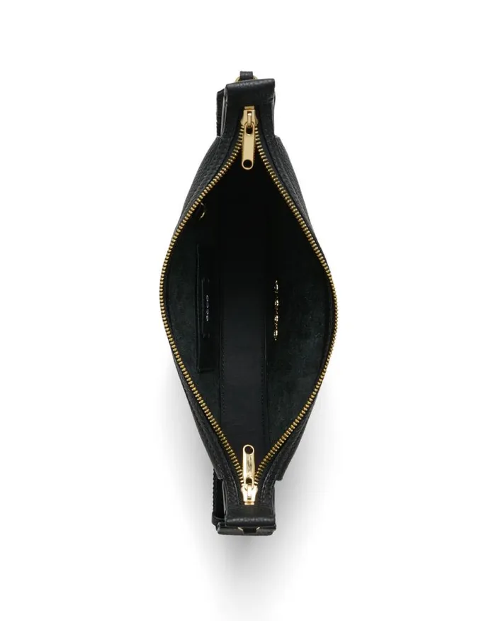 Ecco Crossbody and Shoulder Bags Bags and Accessories ECCO Fortune Pebbled Black Ecco Crossbody and Shoulder Bags Bags and Accessories ECCO Fortune Pebbled Black