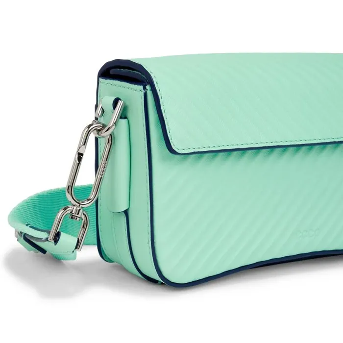 Ecco Crossbody and Shoulder Bags Bags and Accessories ECCO Pinch Compact Grooved Blue