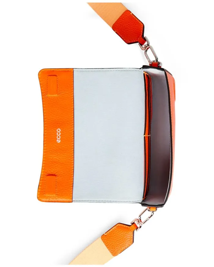 Ecco Crossbody and Shoulder Bags Bags and Accessories ECCO Pinch Small Pebbled Orange