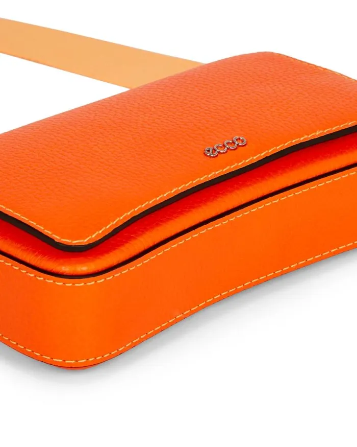 Ecco Crossbody and Shoulder Bags Bags and Accessories ECCO Pinch Small Pebbled Orange