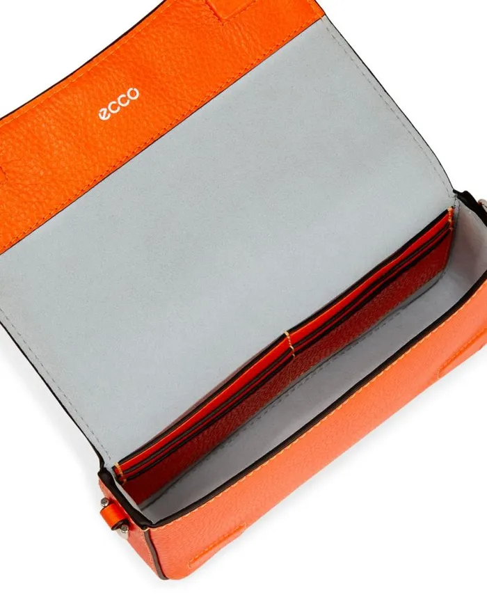Ecco Crossbody and Shoulder Bags Bags and Accessories ECCO Pinch Small Pebbled Orange