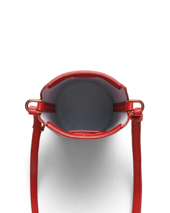 Ecco Pot Bags Bags and Accessories ECCO Pot Pebbled Red