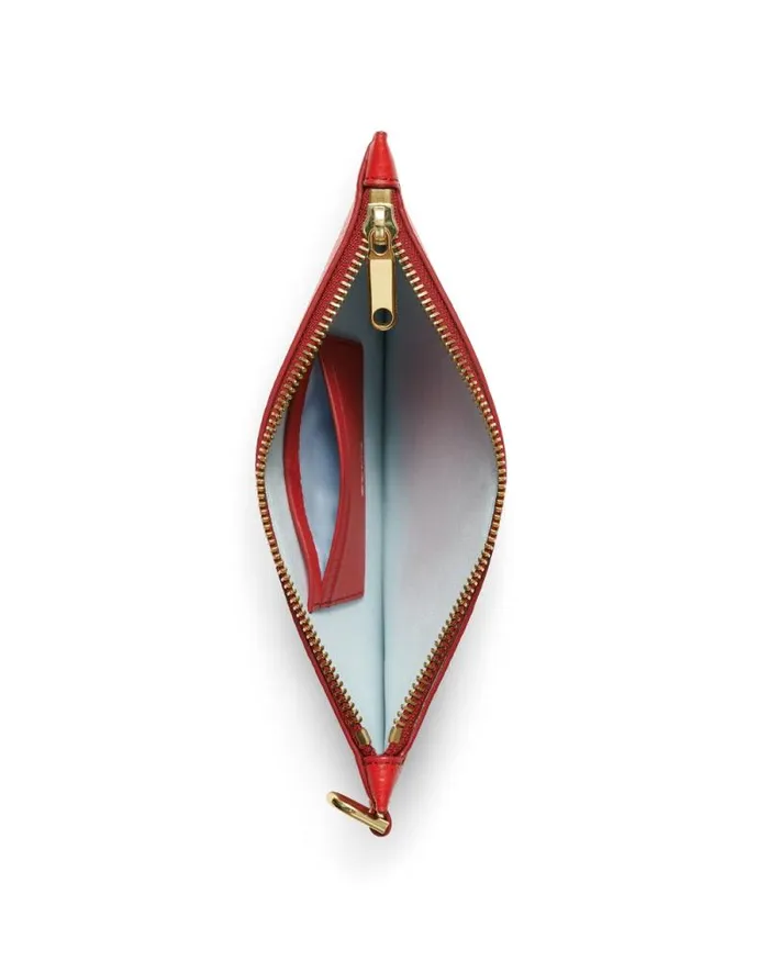 Ecco Small Leather Goods Bags and Accessories ECCO Wristlet Pebbled Red Ecco Small Leather Goods Bags and Accessories ECCO Wristlet Pebbled Red