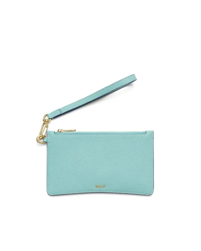 Ecco Small Leather Goods Bags and Accessories ECCO Wristlet Soft Pebbled Blue Ecco Small Leather Goods Bags and Accessories ECCO Wristlet Soft Pebbled Blue