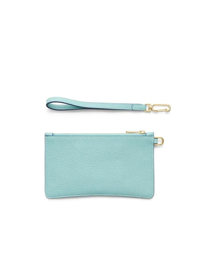 Ecco Small Leather Goods Bags and Accessories ECCO Wristlet Soft Pebbled Blue Ecco Small Leather Goods Bags and Accessories ECCO Wristlet Soft Pebbled Blue