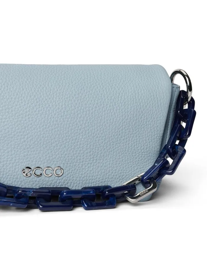 Ecco Totes and Handbags Bags and Accessories ECCO Pinch Medium Soft Pebbled Chain Blue Ecco Totes and Handbags Bags and Accessories ECCO Pinch Medium Soft Pebbled Chain Blue