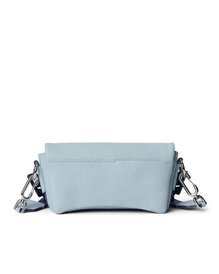 Ecco Totes and Handbags Bags and Accessories ECCO Pinch Medium Soft Pebbled Chain Blue Ecco Totes and Handbags Bags and Accessories ECCO Pinch Medium Soft Pebbled Chain Blue